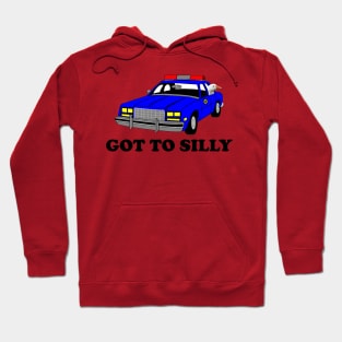 Hilarious Got Too Silly Goose in Police Car Tee Hoodie